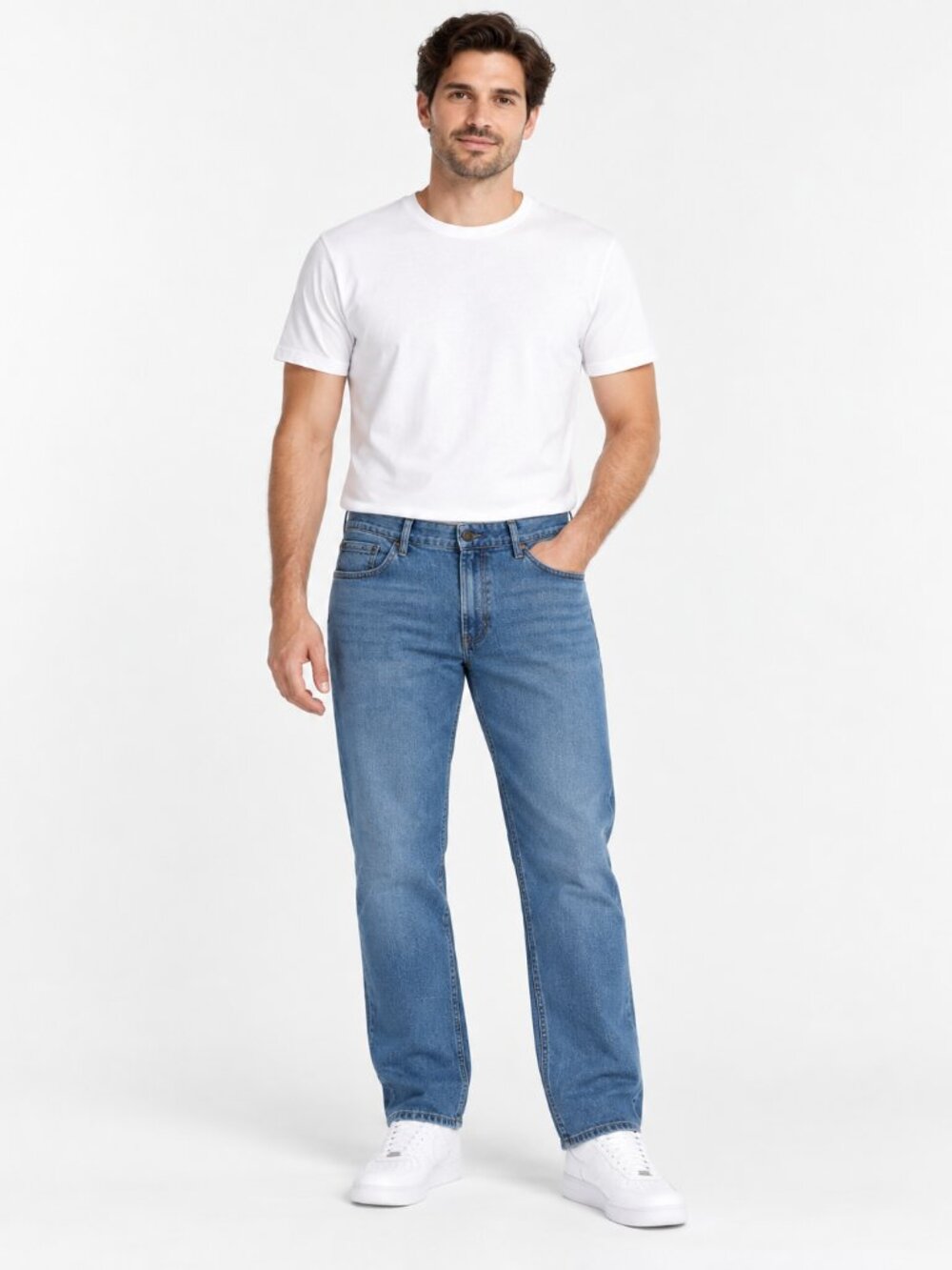 IZOD Saltwater Men's Jeans 38x29 Straight Fit Stretch Denim Blue NWT